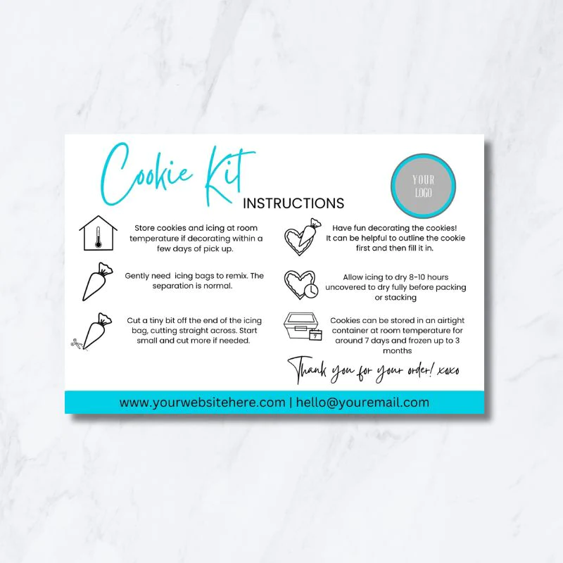 Cookie Kit Instructions Template